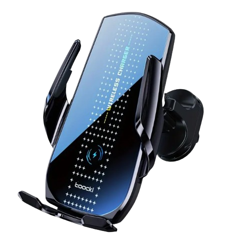 SOPORTE BASE CARGADOR INALAMBRICO TOOCKI  PARA CARRO 15W  TZJCZ-A10 SISTEM