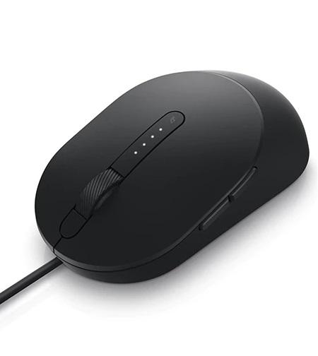 MOUSE DELL USB MS3220-BLK LASER WIRED BLACK