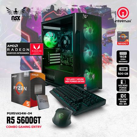 PC GAMING NSX RYZEN 5 5600G/ 16GB RAM/ 500 SSD/ PGR5VAS4W-04/SIN SO