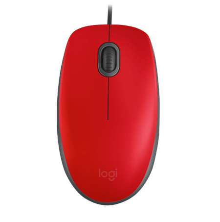 MOUSE LOGITECH M110 SILENT ROJO