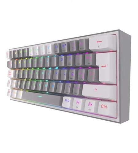TECLADO MECANICO GAMING REDRAGON FIZZ PRO K616-RGB TRIMODE GREY/WHITE