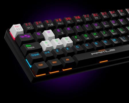TECLADO MECANICO GAMING PRIMUS PKS-060G-S BALLISTA61T RED SWITCH BLACK