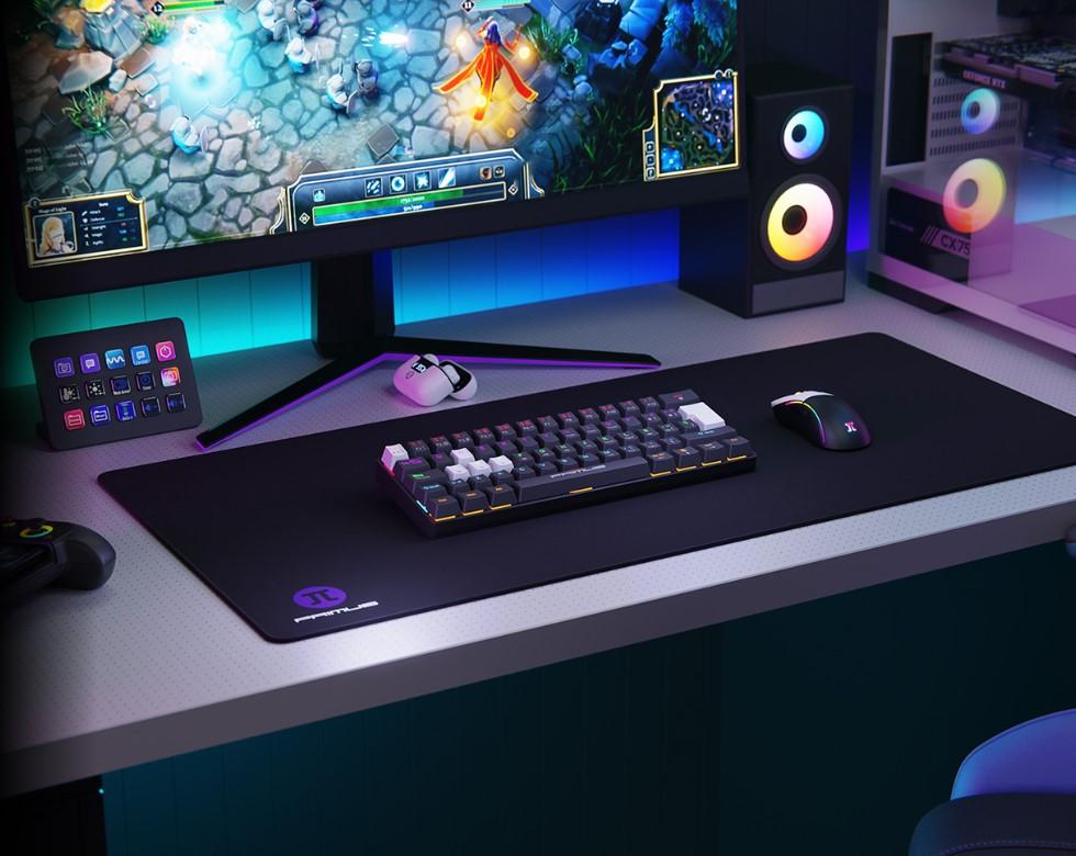 TECLADO MECANICO GAMING PRIMUS PKS-060G-S BALLISTA61T RED SWITCH BLACK