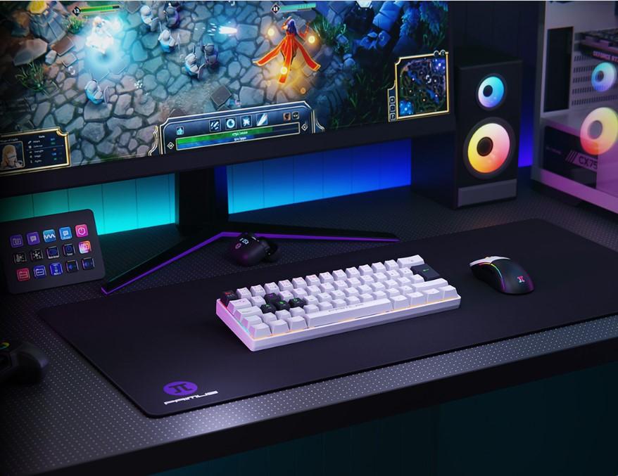 TECLADO MECANICO GAMING PRIMUS PKS-060W-S BALLISTA61T RED SWITCH WHITE