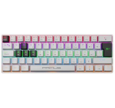 TECLADO MECANICO GAMING PRIMUS PKS-060W-S BALLISTA61T RED SWITCH WHITE
