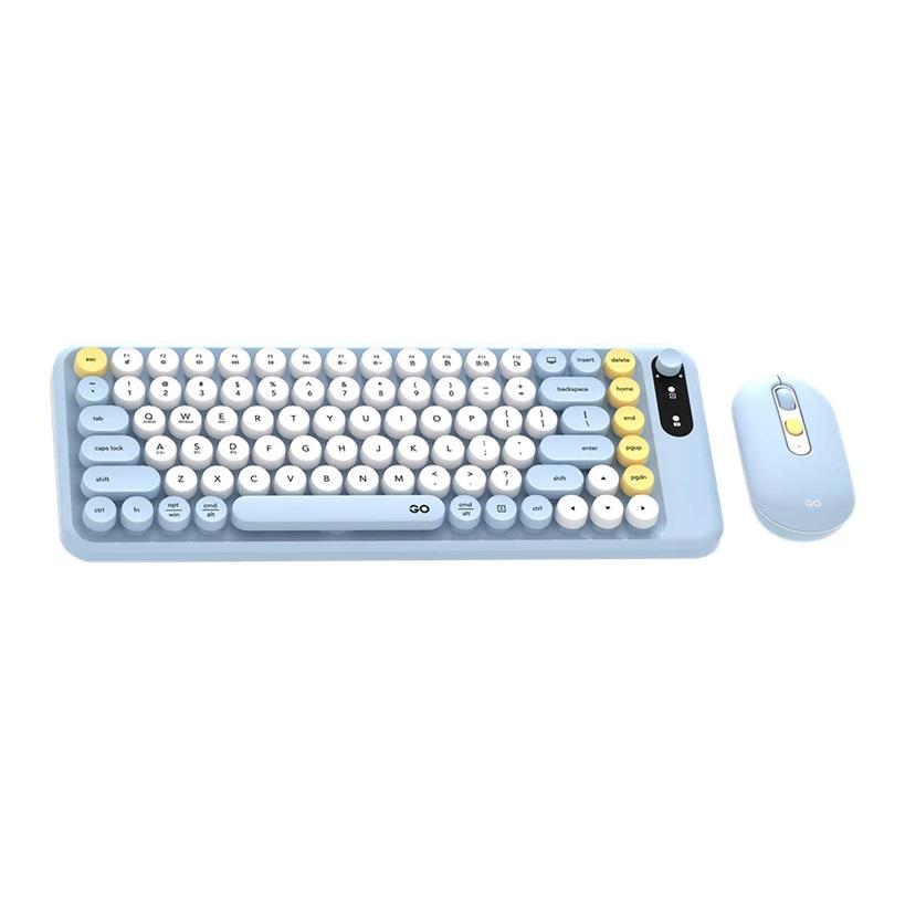 COMBO DE TECLADO Y MOUSE INALAMBRICO FANTECH WK898 GO MOCHI85 BLUE