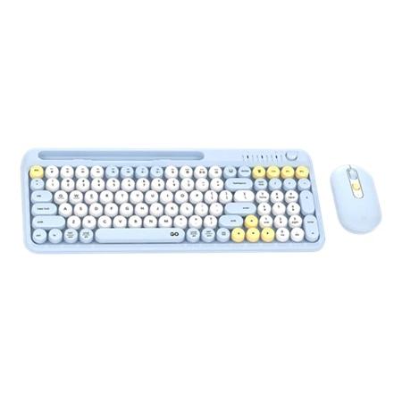 COMBO DE TECLADO Y MOUSE INALAMBRICO FANTECH WK899 GO MOCHI101 BLUE