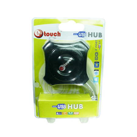HUB 4 PUERTOS USB ETOUCH TIPO OCTÁGONO  #161650